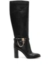 Michael Kors Hamilton Heeled Boot In Black
