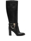 Michael Kors Hamilton Heeled Boot In Black