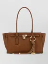 Michael Kors Hamilton Leather Shoulder Shopping Bag In Brown