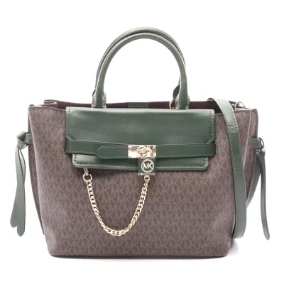Michael Kors Hamilton Legacy Satchel Handbag In Brown