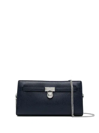 Michael Kors Hamilton Moderne Extra-small Leather Convertible Crossbody Bag In Black