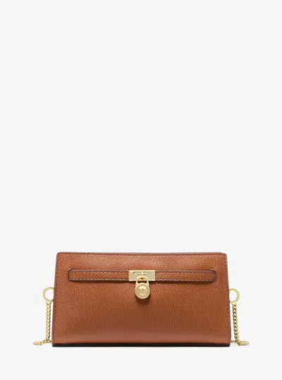 Michael Kors Hamilton Moderne Extra-small Leather Convertible Crossbody Bag In Brown