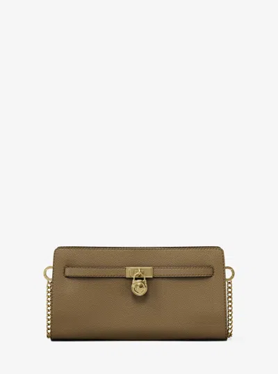 Michael Kors Hamilton Moderne Extra-small Leather Convertible Crossbody Bag In Brown