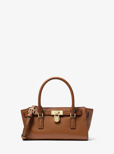 Michael Kors Hamilton Moderne Extra-small Leather Crossbody Bag In Brown