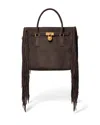 Michael Kors Hamilton Moderne Large Leather Satchel In Brown