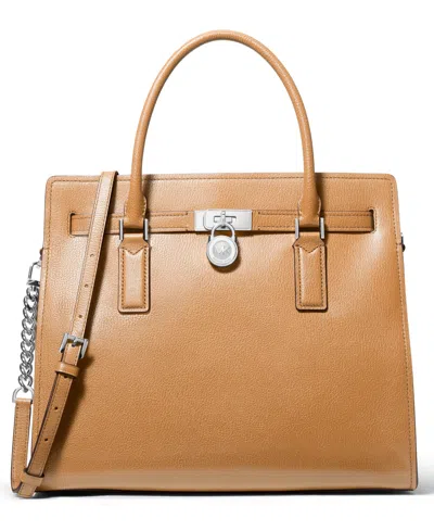 Michael Kors Hamilton Moderne Large Leather Satchel In Multi