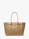Michael Kors Hamilton Moderne Large Leather Tote Bag In Brown