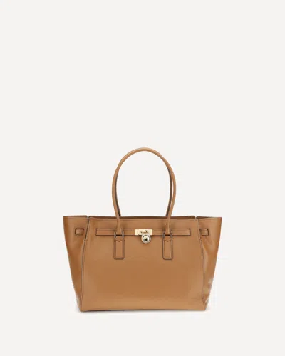 Michael Kors Hamilton Moderne Large Tote Bag In Brown