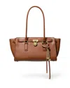 Michael Kors Hamilton Moderne Small East/west Shoulder Tote In Brown