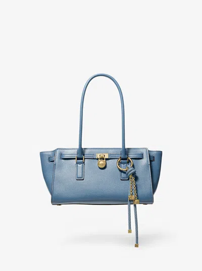 MICHAEL KORS HAMILTON MODERNE SMALL LEATHER SATCHEL
