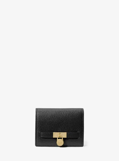 Michael Kors Hamilton Moderne Small Leather Wallet In Black