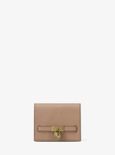 Michael Kors Hamilton Moderne Small Leather Wallet In Blue