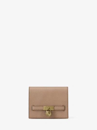 Michael Kors Hamilton Moderne Small Leather Wallet In Brown