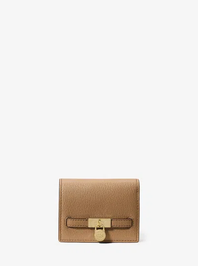 Michael Kors Hamilton Moderne Small Leather Wallet In Brown