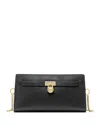 Michael Kors Hamilton Moderne Extra-small Leather Convertible Crossbody Bag In Black