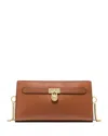 Michael Kors Hamilton Small Leather Convertible Crossbody In Brown