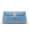 Michael Kors Hamilton Small Leather Convertible Crossbody In Blue