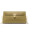 Michael Kors Hamilton Small Leather Convertible Crossbody In Green