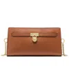 Michael Kors Hamilton Small Leather Convertible Crossbody In Brown