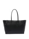 Michael Kors Hamilton Moderne Large Leather Tote Bag In Black