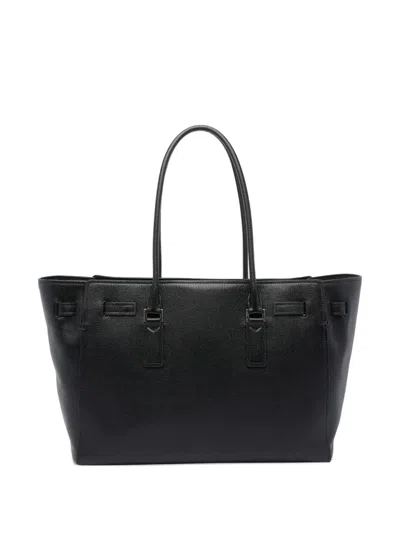 Michael Kors Hamilton Zip-closure Shoulder Bag In Black