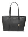 Michael Kors Hammered Leather Bag In Black