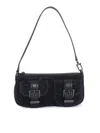 Michael Kors Small Zoe Suede Shoulder Bag In Black