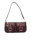 Michael Kors Buckle-detail Flap Shoulder Bag In Red