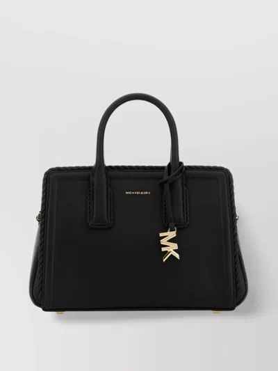 Michael Kors Handbag Leather Braided Trim