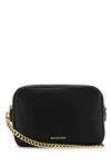 Michael Kors 'bryant' Black Shoulder Bag With Logo Lettering On The Front And Chain Shoulder Strap