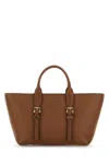 Michael Kors Moore Shopping Bag Buckle Detail In Beige O Tan