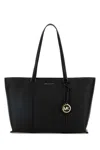 Michael Kors Leather Large Sady Shopper Tote In Black