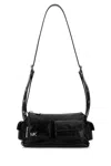 Michael Kors Black Leather Dakota Crossbody Bag In Black