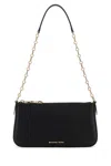 Michael Kors Black Leather Empire Shoulder Bag In Black