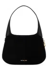 Michael Kors Alice Leather Shoulder Bag Structured Top Handle In Black