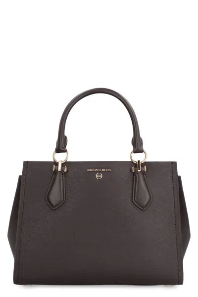 Michael Kors Double Handle Shoulder Bag In Brown