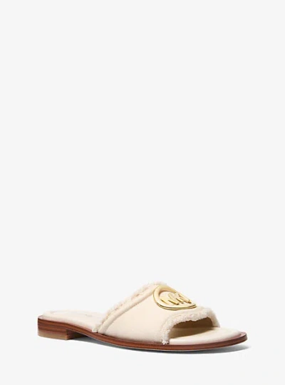 Michael Kors Hannah Denim Slide Sandal In Neutral