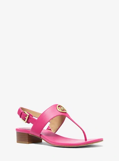 Michael Kors Hannah T-strap Sandal In Pink
