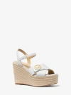 Michael Kors Hannah Wedge Sandal In White