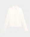 Michael Kors Hansen Sequined Button-down Shirt In White