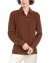 Michael Kors Collection Hansen Silk Shirt In Brown