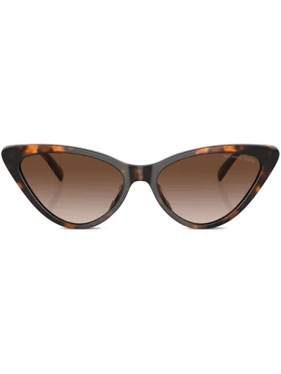 Michael Kors Harbour Island Cat-eye Sunglasses In Green
