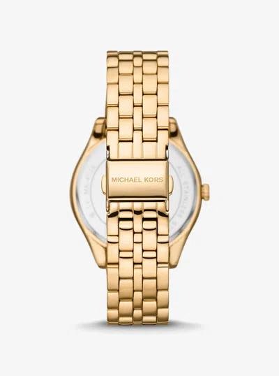 Michael Kors Harlowe Pavé Gold-tone Watch
