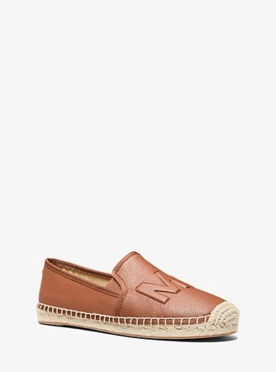 Michael Kors Hastings Logo Slip-on Espadrille In Brown