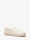 Michael Kors Hastings Signature Logo Slip-on Espadrille In Natural