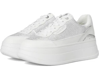 Michael Kors Hayes 43r4hyfs1d Women's White Embellished Platform Shoes Zogg768