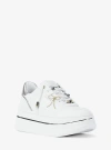 Michael Kors Hayes Embellished Leather Platform Sneaker In Animal Print