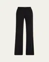 Michael Kors Haylee Flare Crepe Trousers In Black