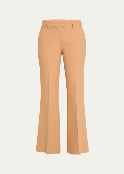Michael Kors Haylee Flare Cropped Trousers In Optic Whit