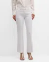 Michael Kors Haylee Flare Cropped Trousers In Optic Whit